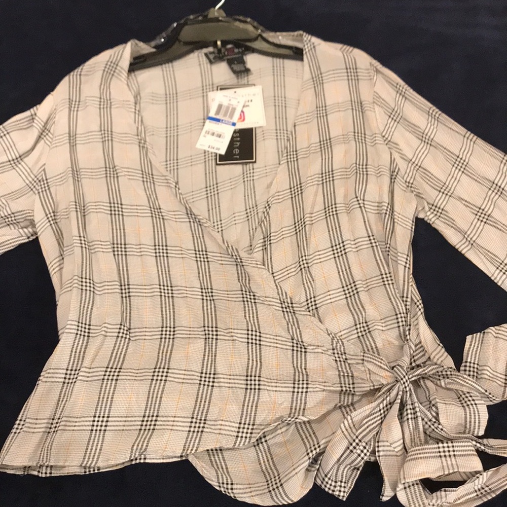Rayon wrap blouse